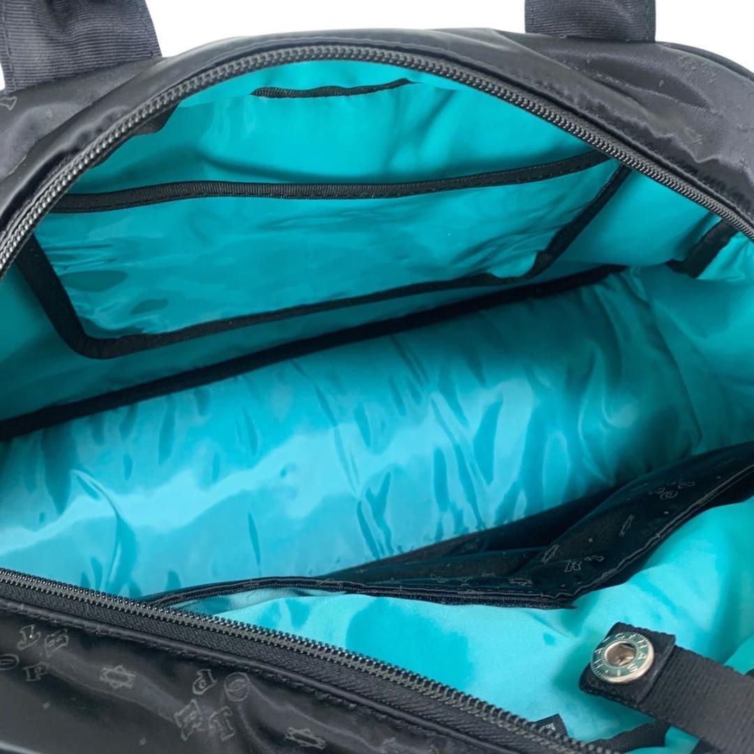 希少 極美品 ポーター ボストンバッグ ショルダー 総柄 ナイロン 2way 黒