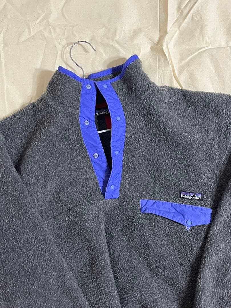 Patagonia フリースジャケット グレー/パープル