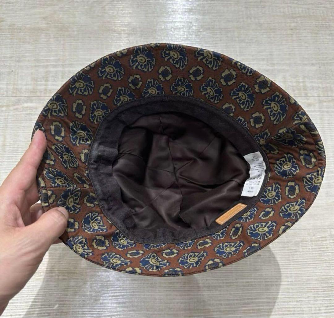 Hender Scheme バケット ハット 総柄 帽子 フラワー サイズ S