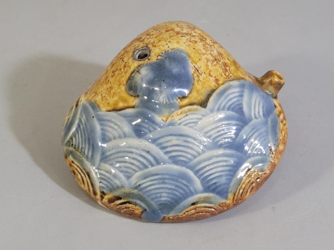 古平戸 貝 青海波紋 水滴 DT355