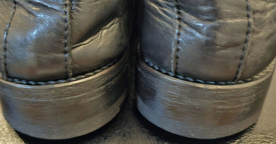 パドローネ シワ加工 ダービーシューズ 26cm / 41黒