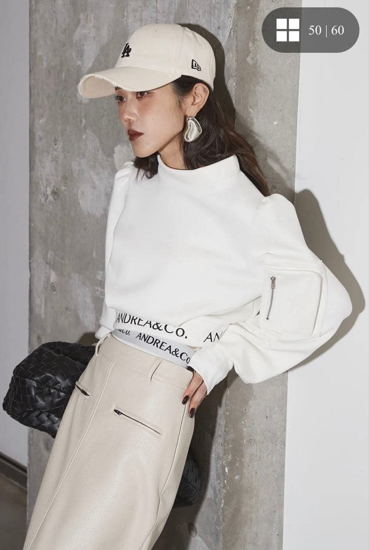 Andrea&Co アンドレアアンドコー　ロゴMA-1プルオーバー