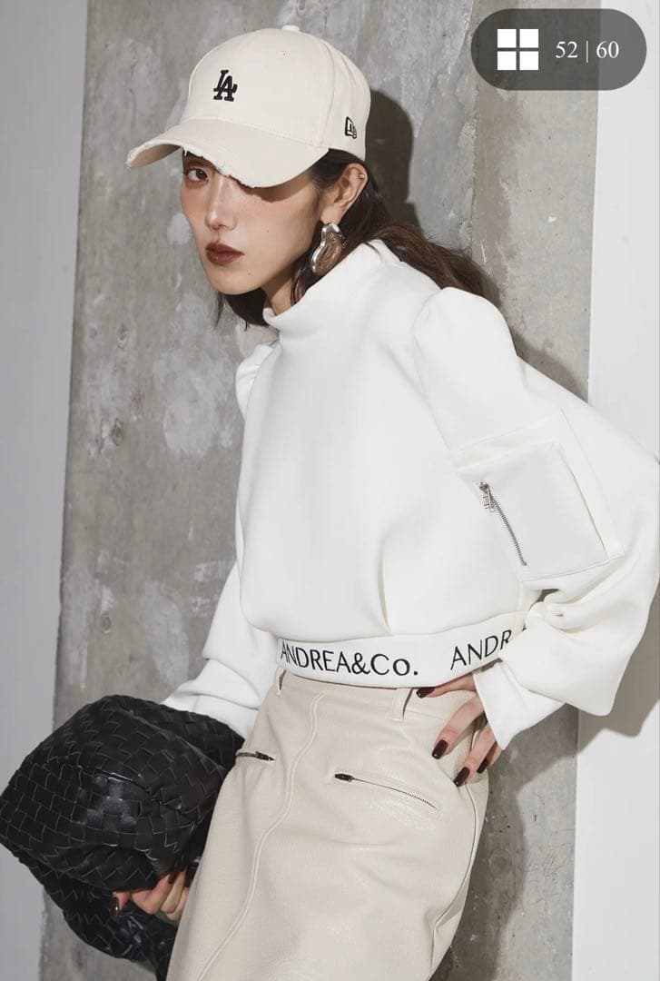 Andrea&Co アンドレアアンドコー　ロゴMA-1プルオーバー