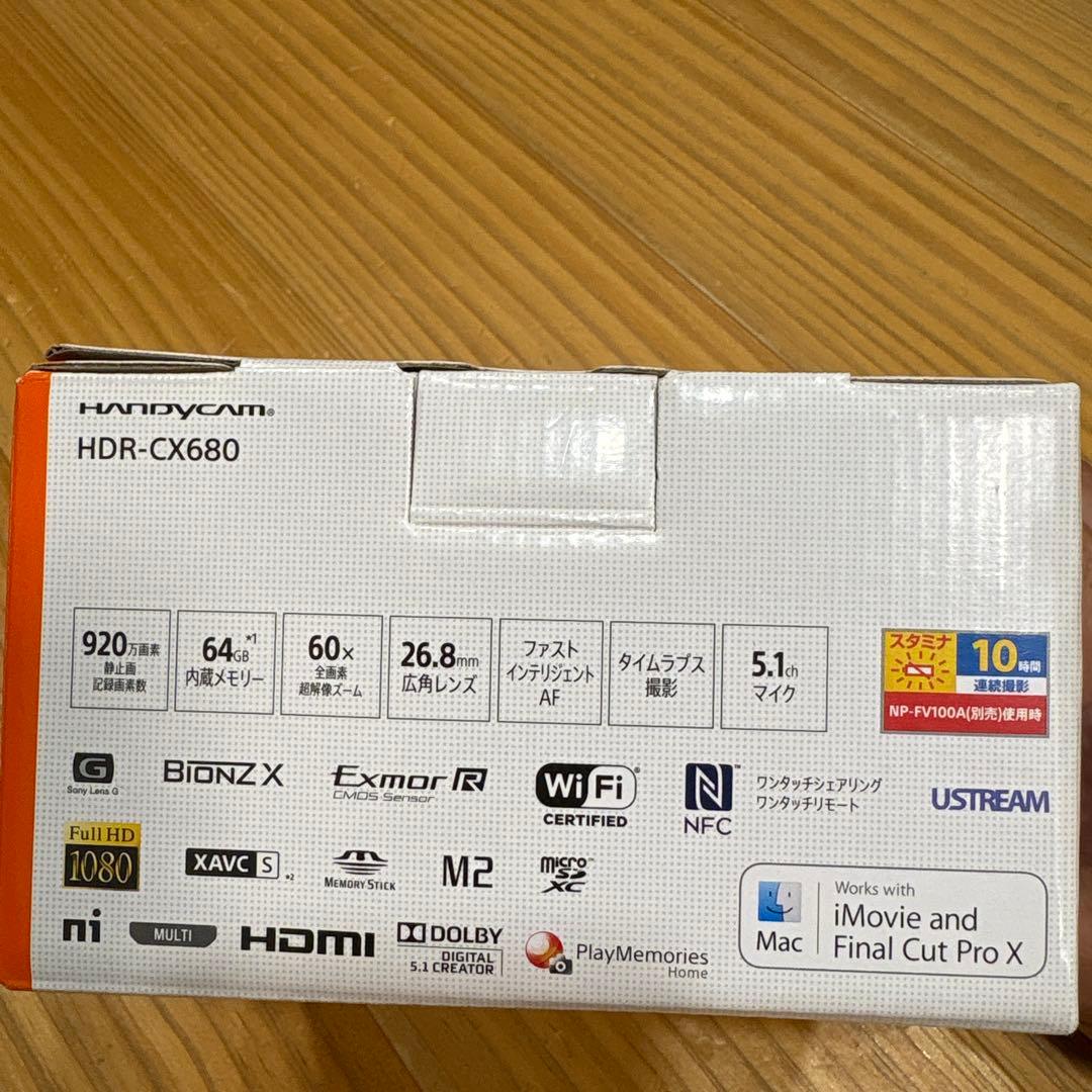 SONY HDR-CX680 ビデオカメラ 本体&バッテリー&スタンド　セット