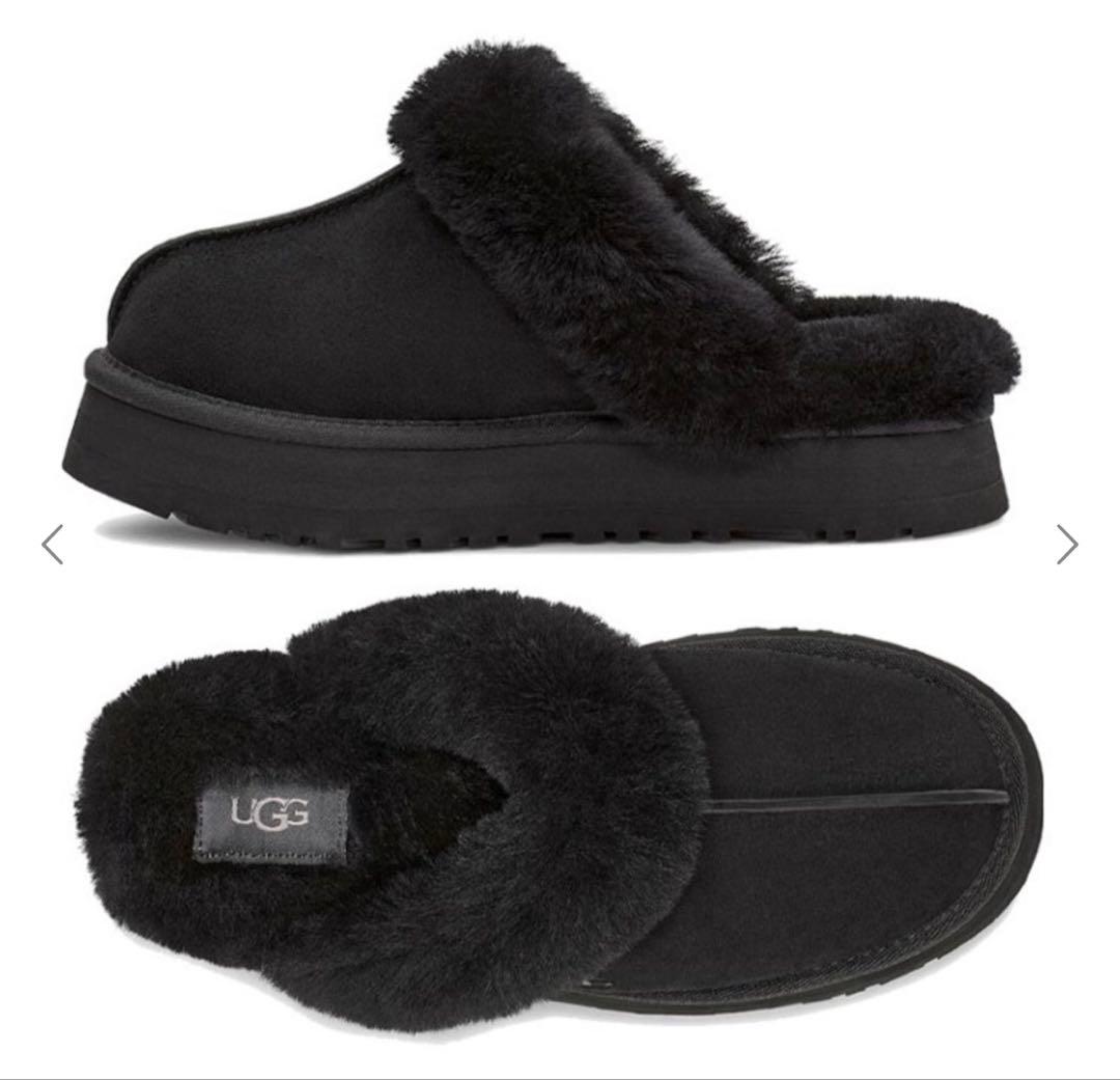 UGG アグ ディスケット ブラック 25cm USA8サイズ