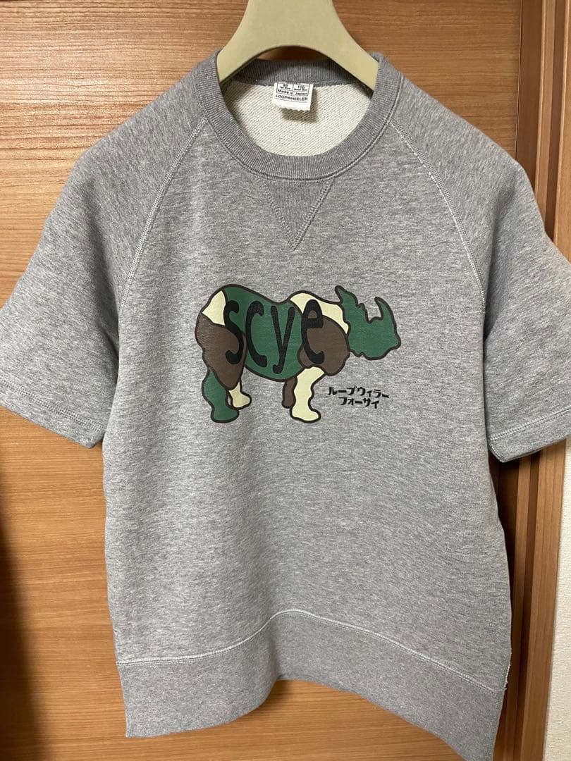 【極美品】LOOPWHEELER X SCYE 半袖スウェットシャツ S