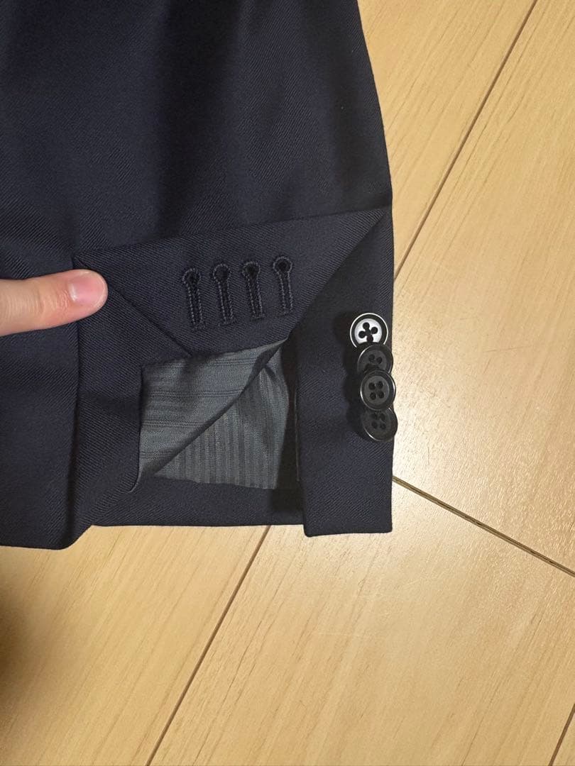 スーツ　ロロピアーナ　ネイビー　3ピース