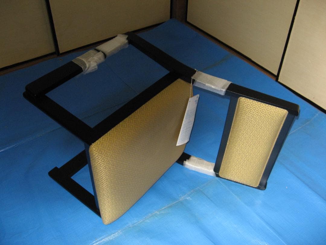 満月さん専用 低座椅子 古紋(未使用品)12脚 黒木目和机 4台 セット
