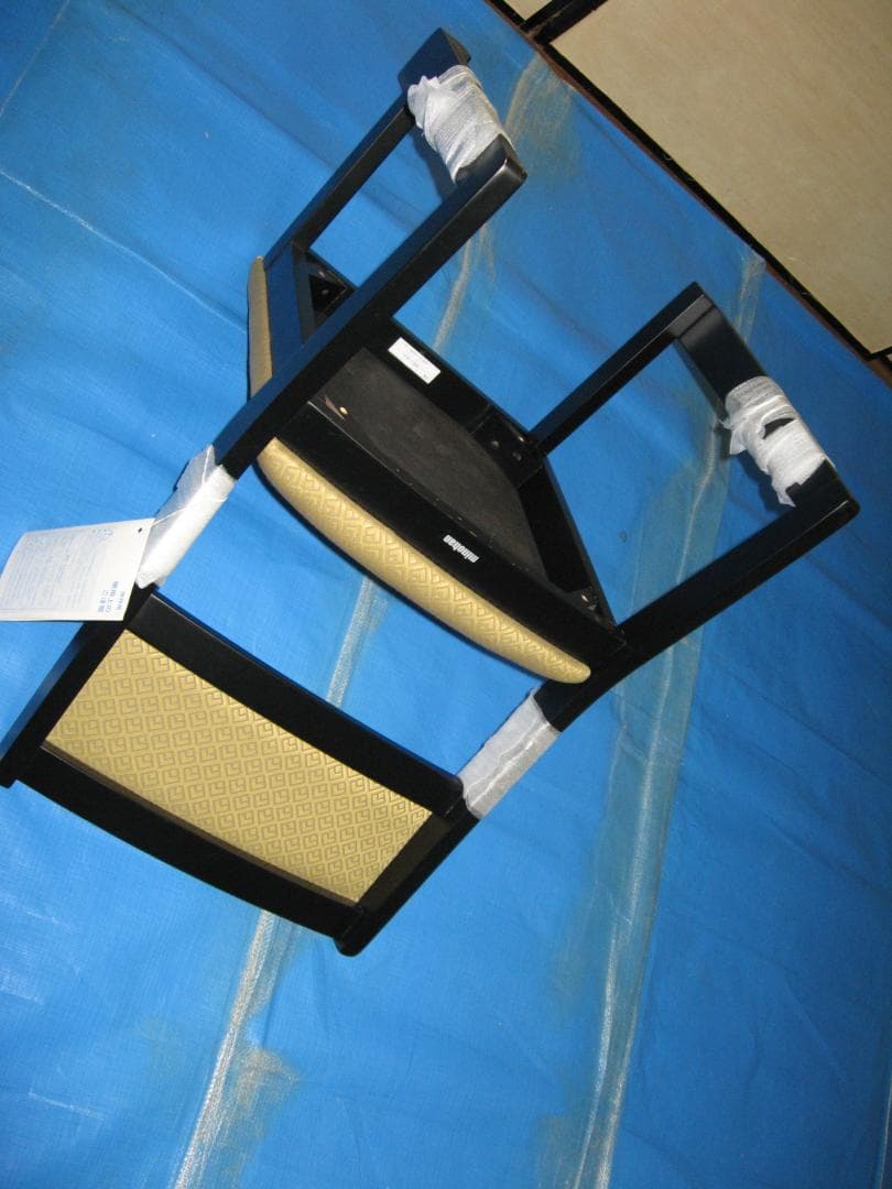 満月さん専用 低座椅子 古紋(未使用品)12脚 黒木目和机 4台 セット