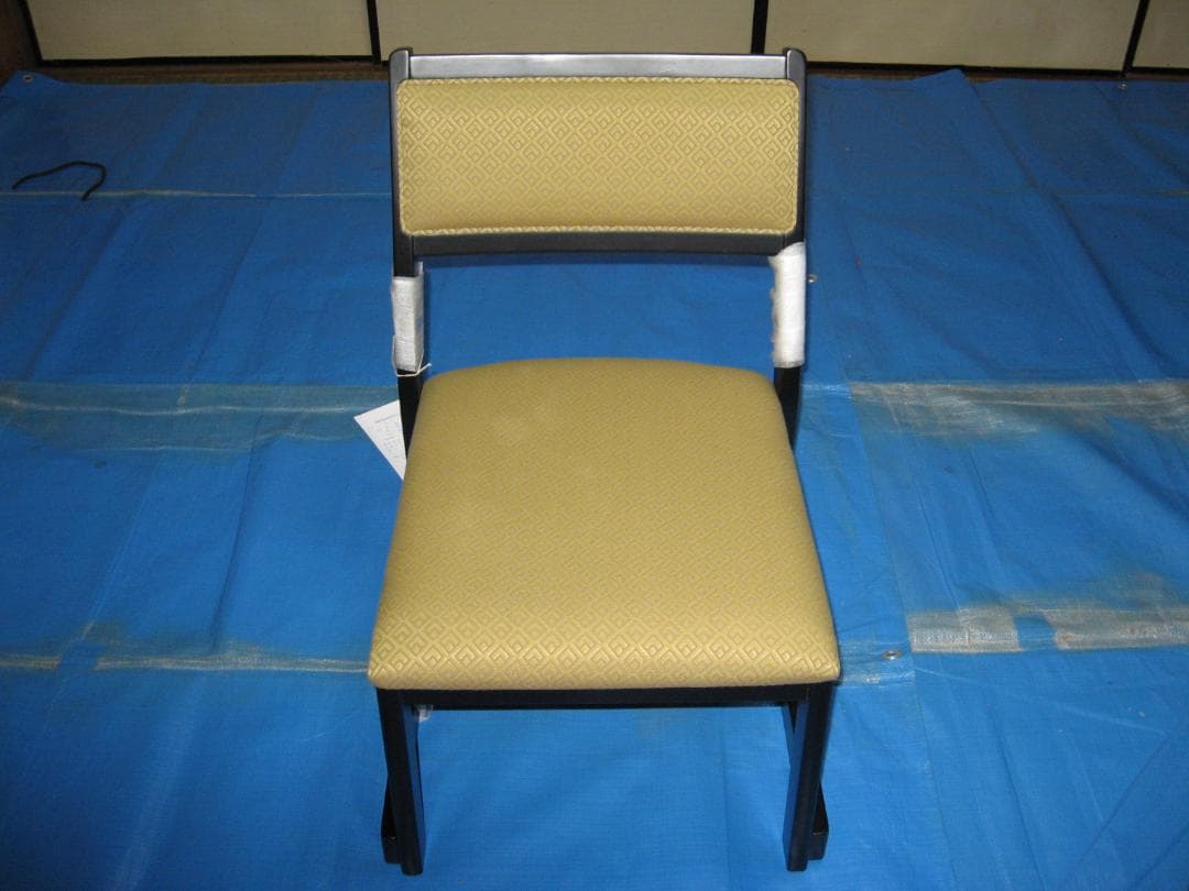 満月さん専用 低座椅子 古紋(未使用品)12脚 黒木目和机 4台 セット