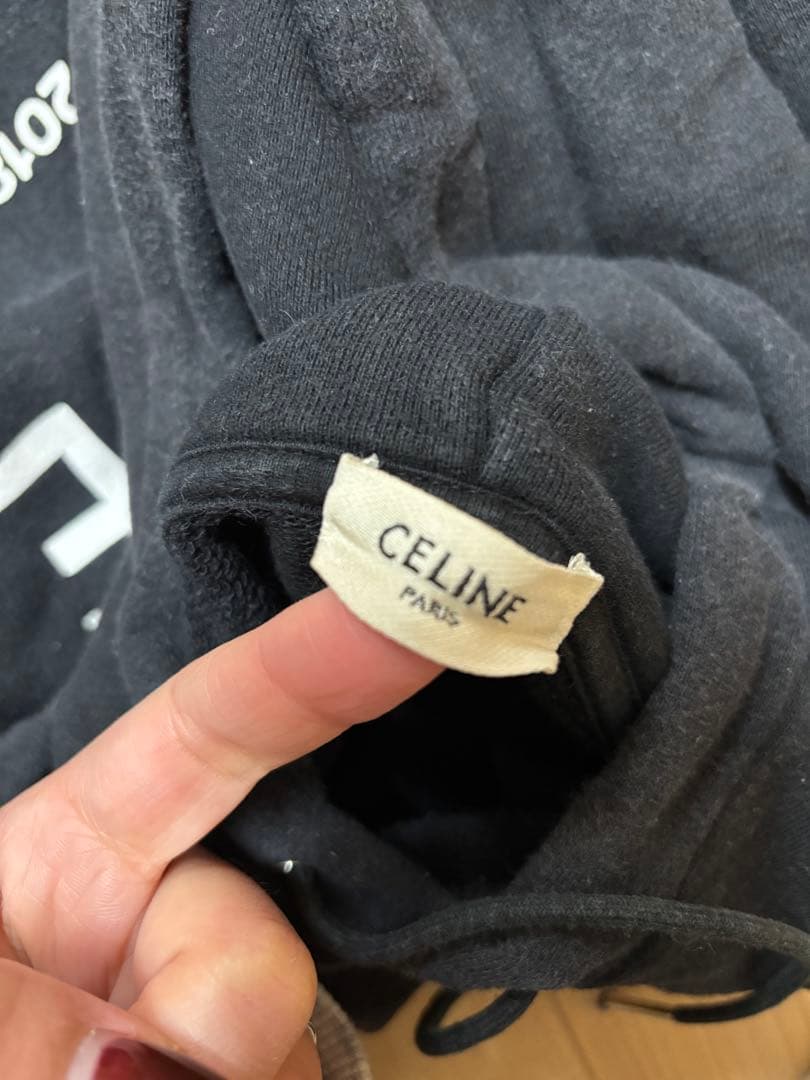 【値下げ】CELINE パーカー M ブラック レディース セリーヌ