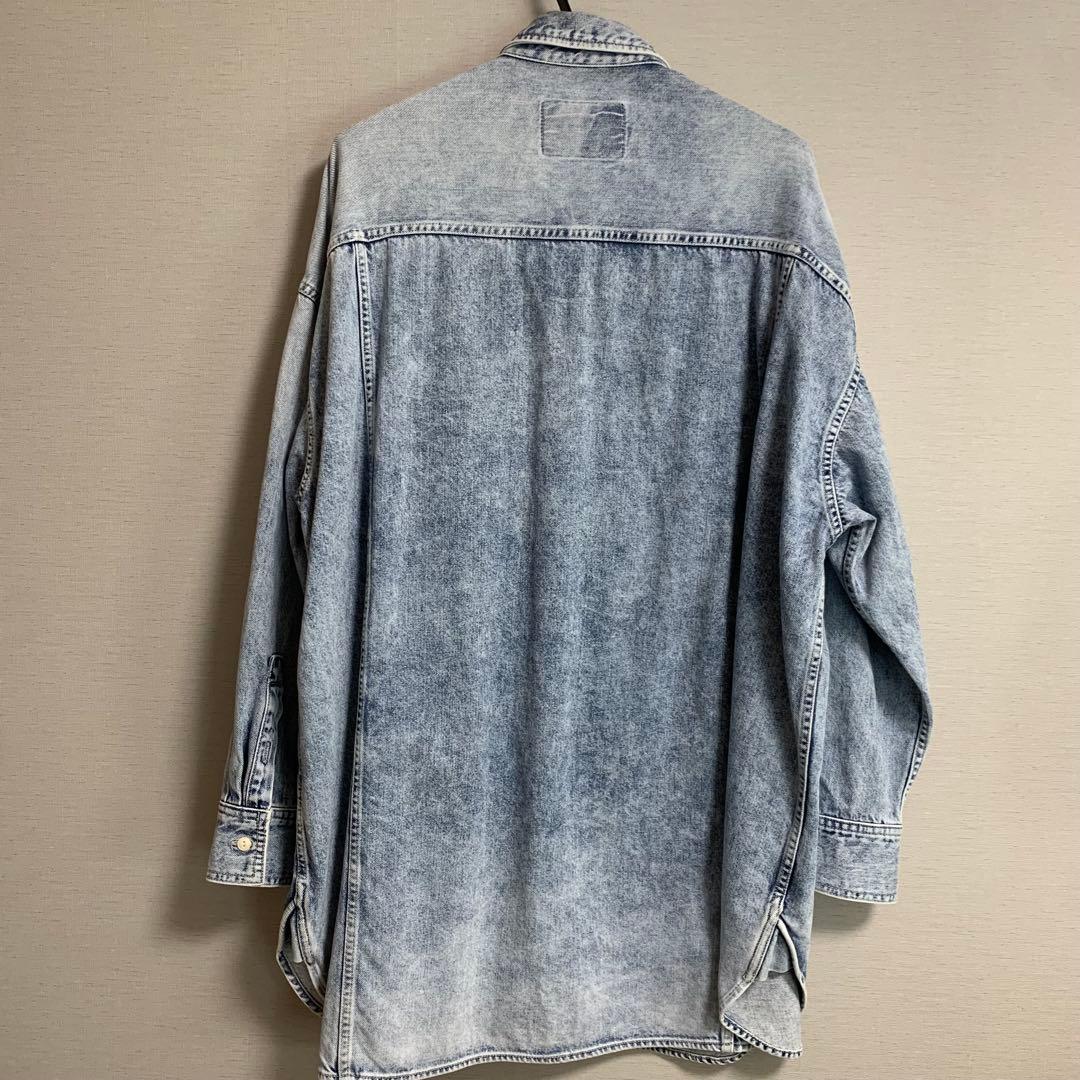 Whim Gazetteウィムガゼット/11ozケミカルデニムシャツワンピース