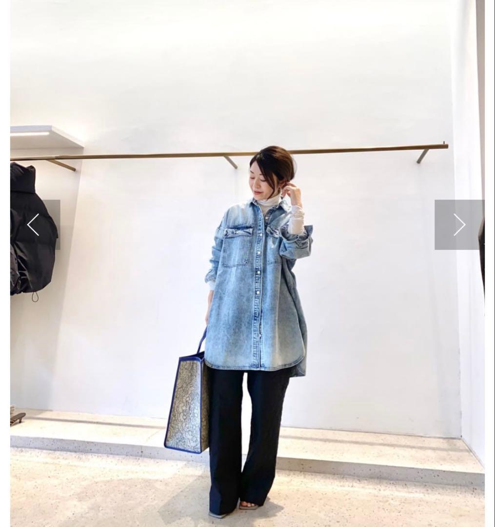 Whim Gazetteウィムガゼット/11ozケミカルデニムシャツワンピース