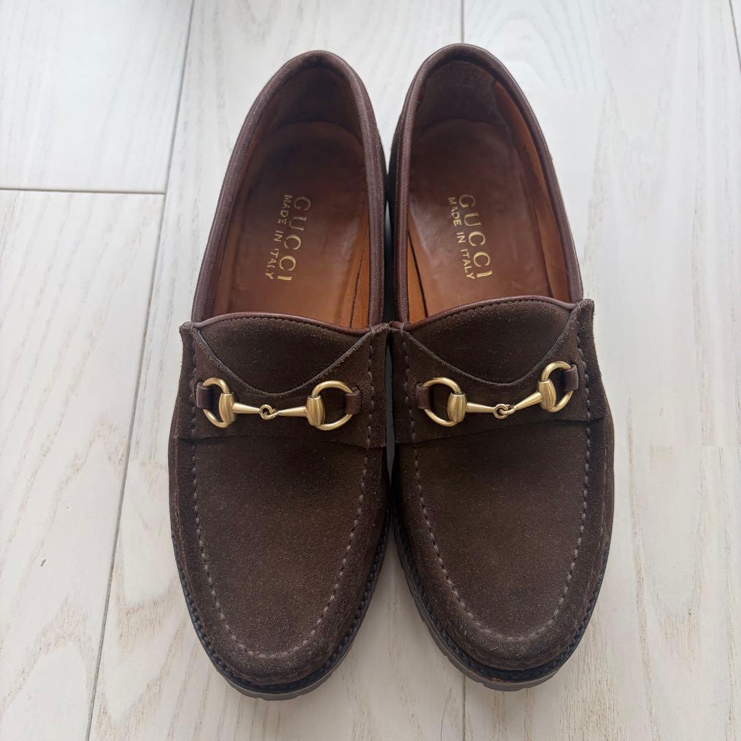 GUCCI グッチ ホースビットローファー　スウェード　23.5 6ハーフ