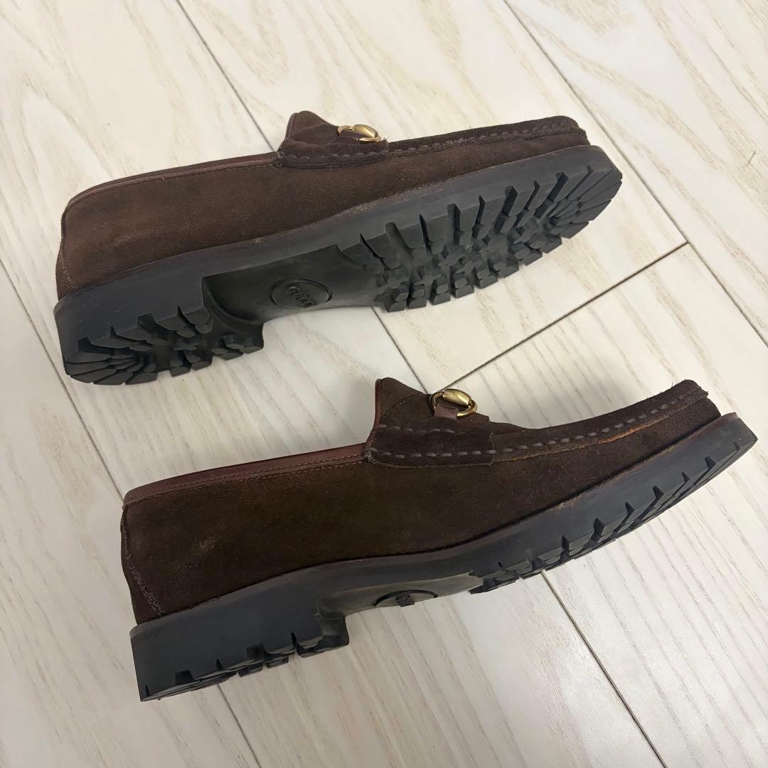 GUCCI グッチ ホースビットローファー　スウェード　23.5 6ハーフ