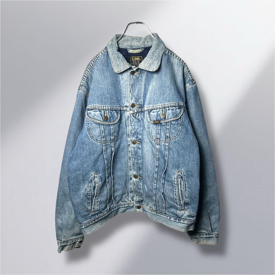 90s Lee 中綿入り デニムジャケット ライナージャケット XLユーロ古着