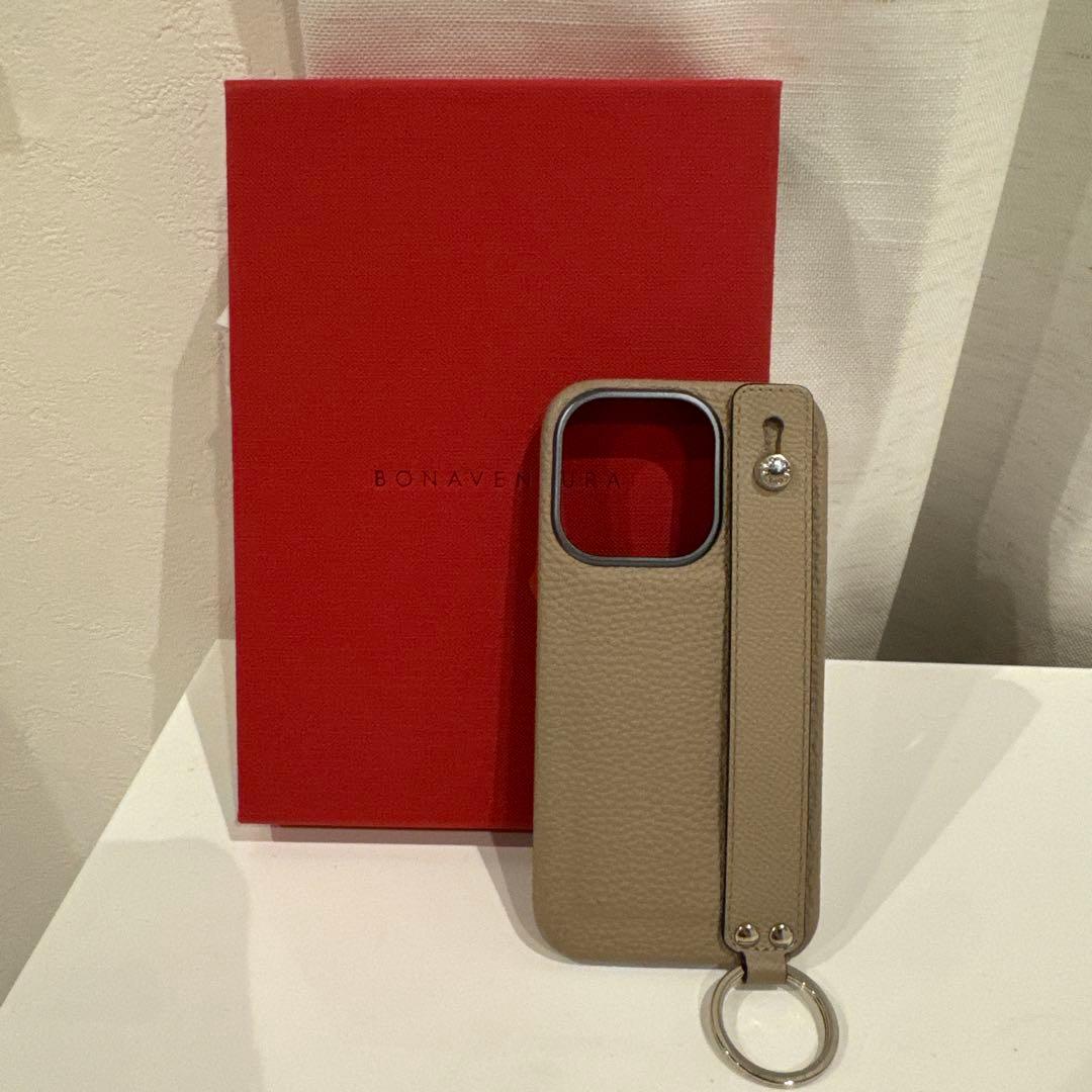 【正規品】BONAVENTURA ベージュ iPhoneケース 15pro用
