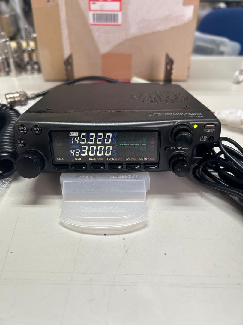 KENWOOD TM-732 点検修理完了白色LEDに交換　受信改造済み