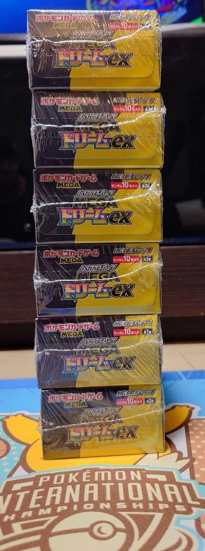 ポケモンカード MEGAドリームex 6Box未開封（シュリンク付き）