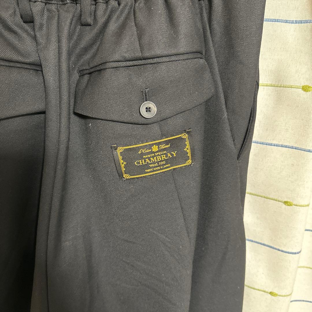 【MAISON SPECIAL】　ウールワンタックワイドパンツ