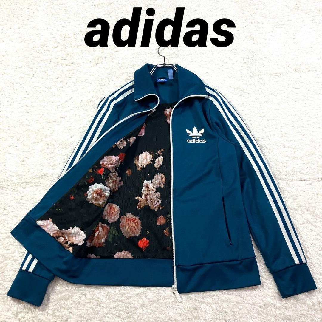 キ*え様 adidas アディダストラックジャケット バラ ファイヤーバード