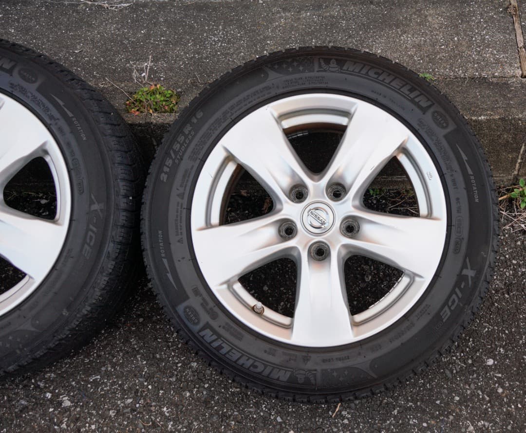 日産 エルグランド E52 スタッドレス 215/55R16 純正アルミ４本