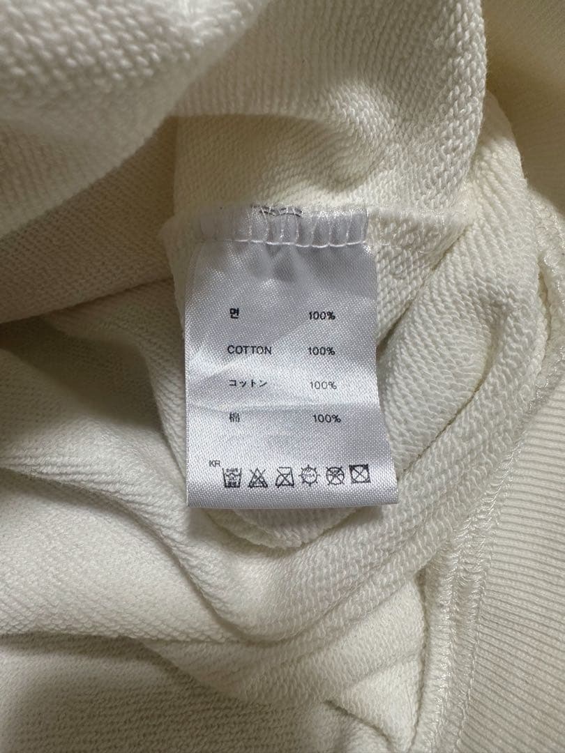 OY モザイクオードリーフーディージップアップ ホワイト L