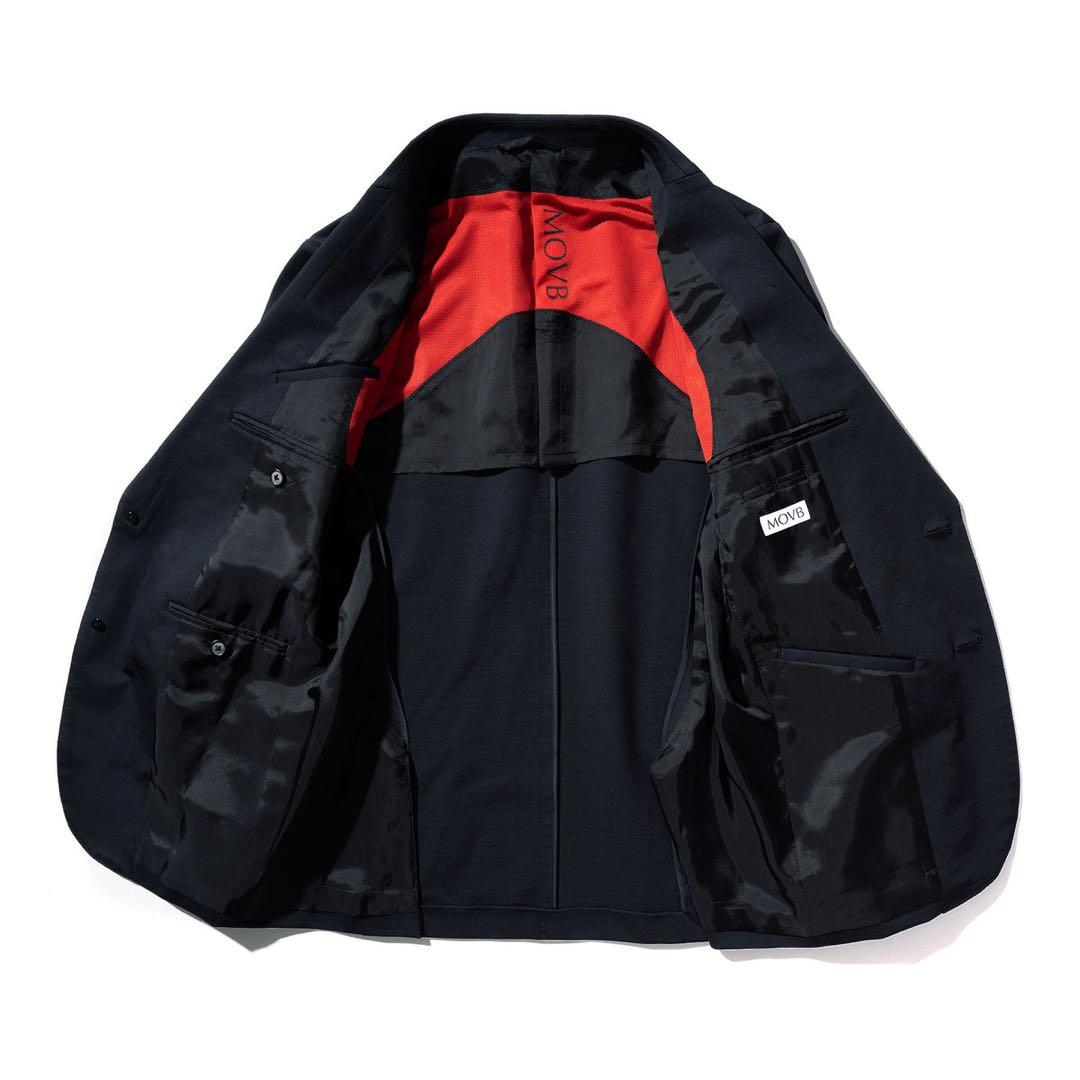 美品✨MOVB モーブ　シングル2Bノッチド・トラベルジャケット コスモネイビー