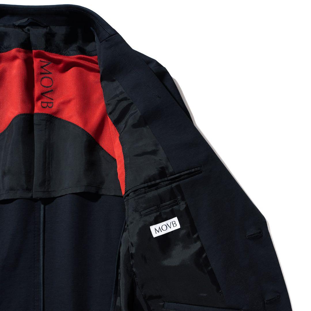 美品✨MOVB モーブ　シングル2Bノッチド・トラベルジャケット コスモネイビー