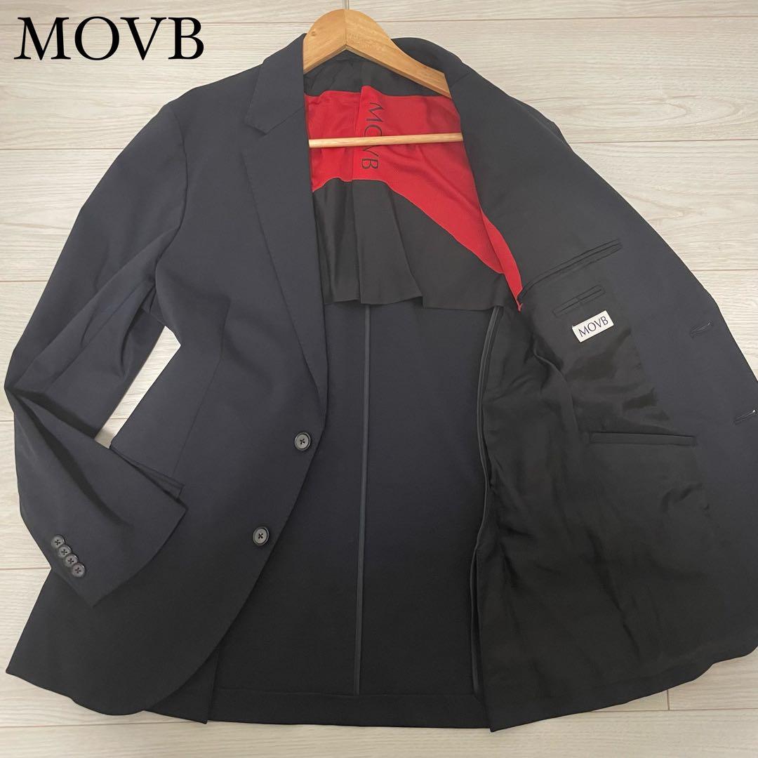 美品✨MOVB モーブ　シングル2Bノッチド・トラベルジャケット コスモネイビー