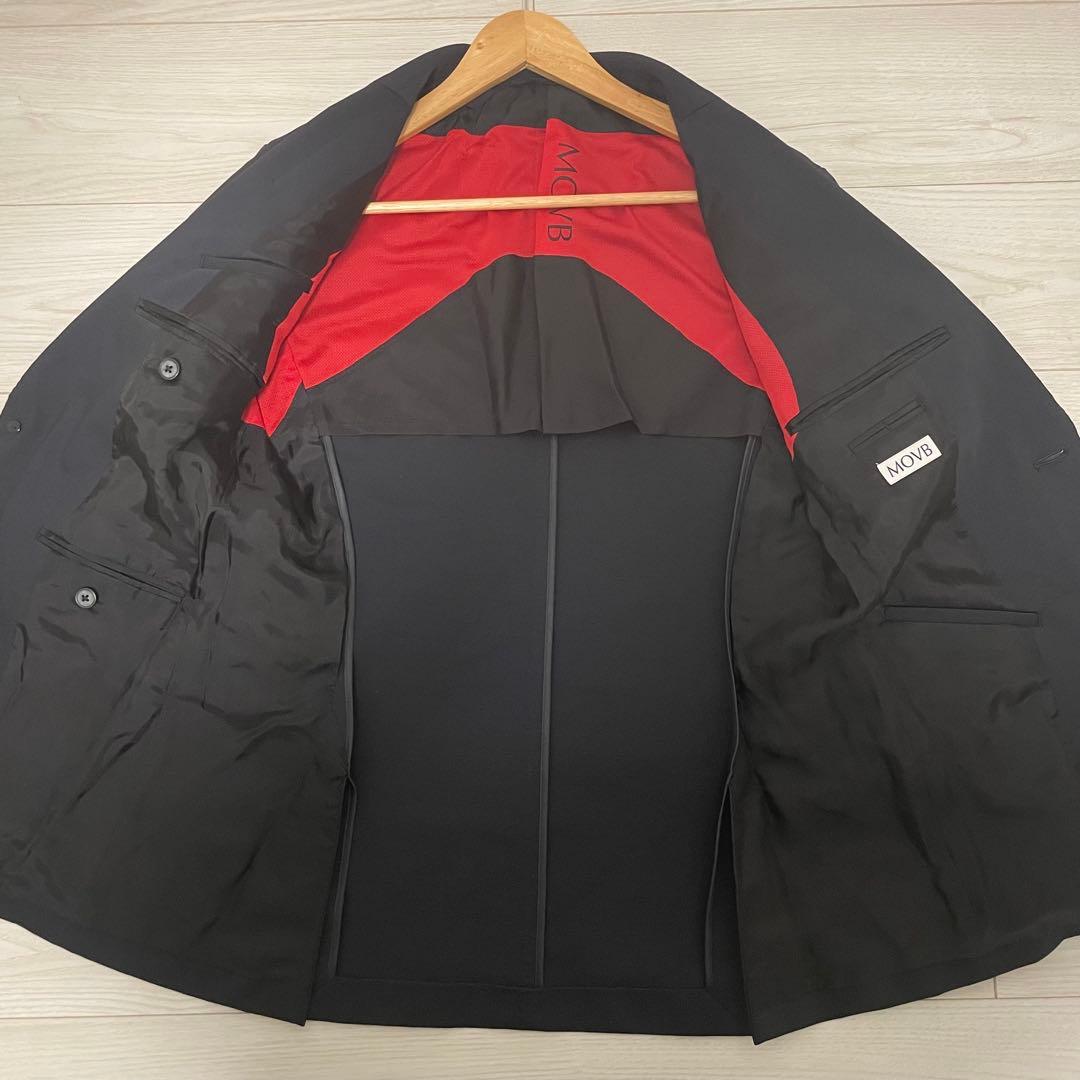 美品✨MOVB モーブ　シングル2Bノッチド・トラベルジャケット コスモネイビー