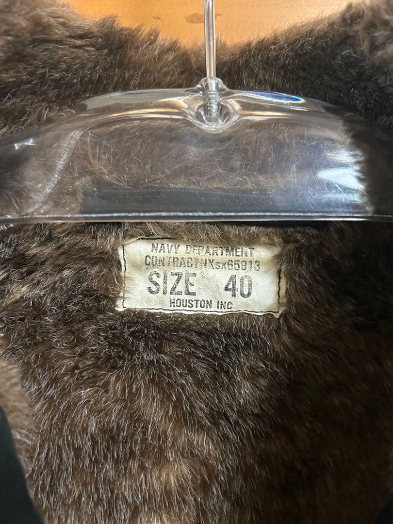 ヒューストンN-1デッキジャケット　サイズ40 ブラック