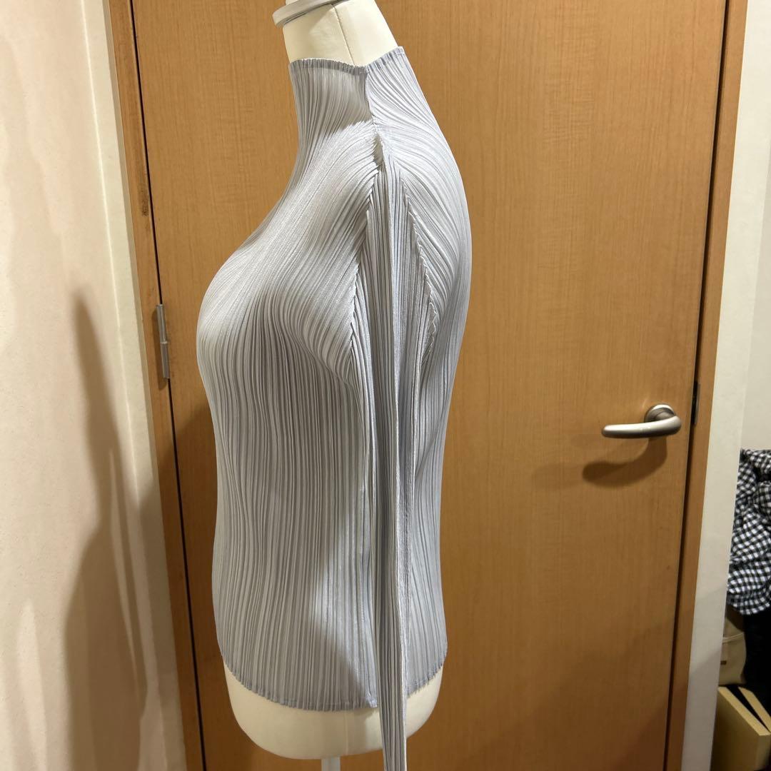 ⭐️プリーツプリーズベーシックアイスグレートップス極美品⭐️