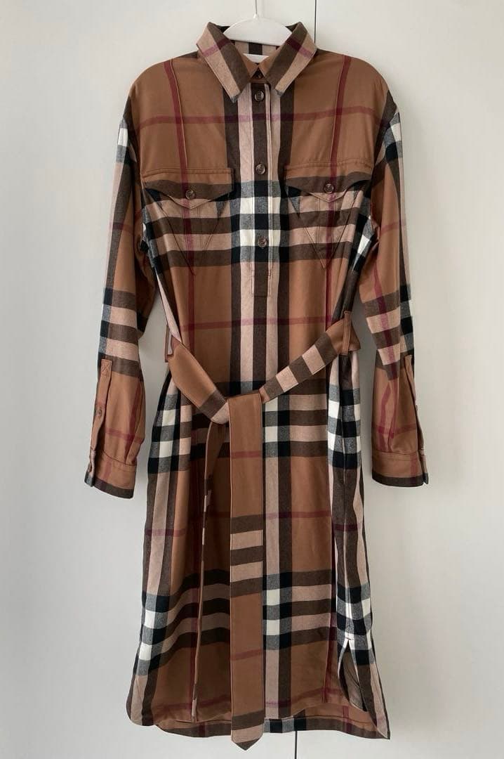 BURBERRY バーバリー 長袖 チェック　 シャツ　ワンピース　ノバチェック