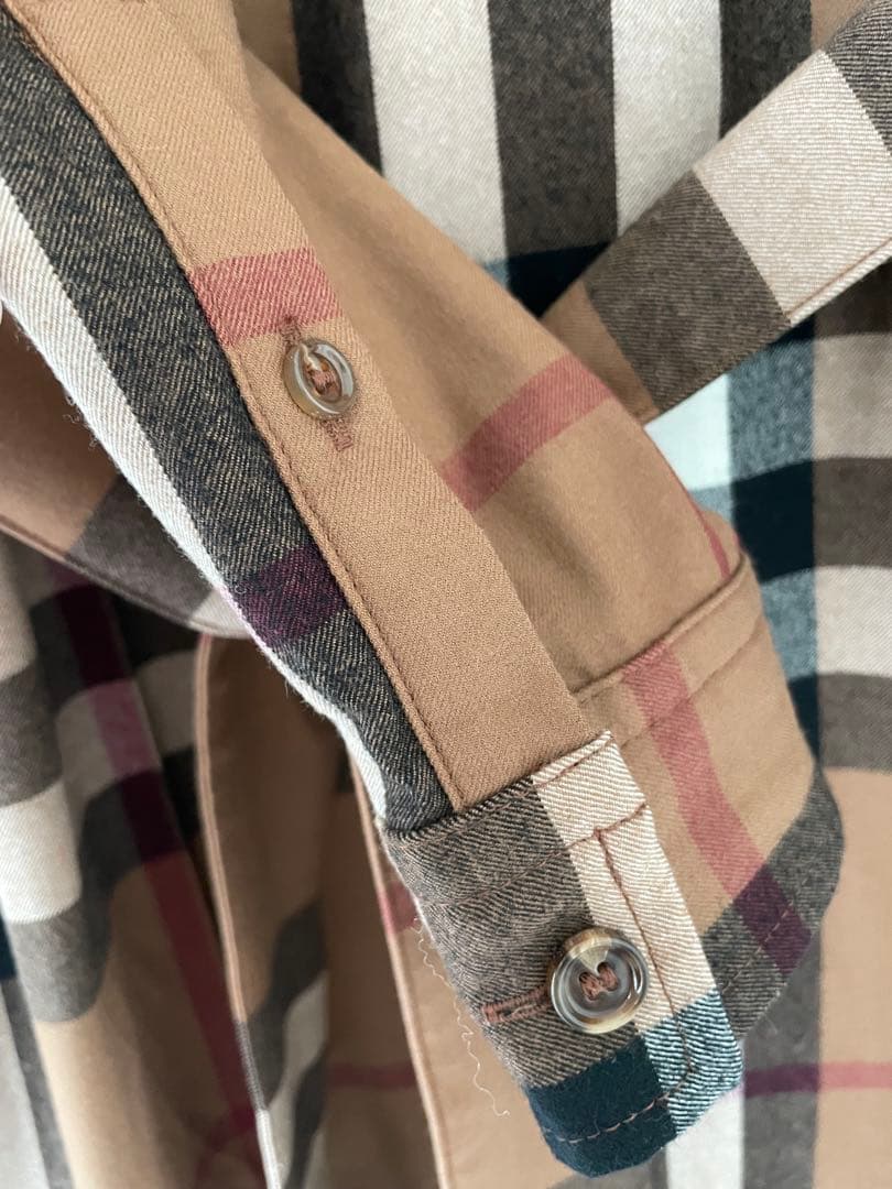 BURBERRY バーバリー 長袖 チェック　 シャツ　ワンピース　ノバチェック