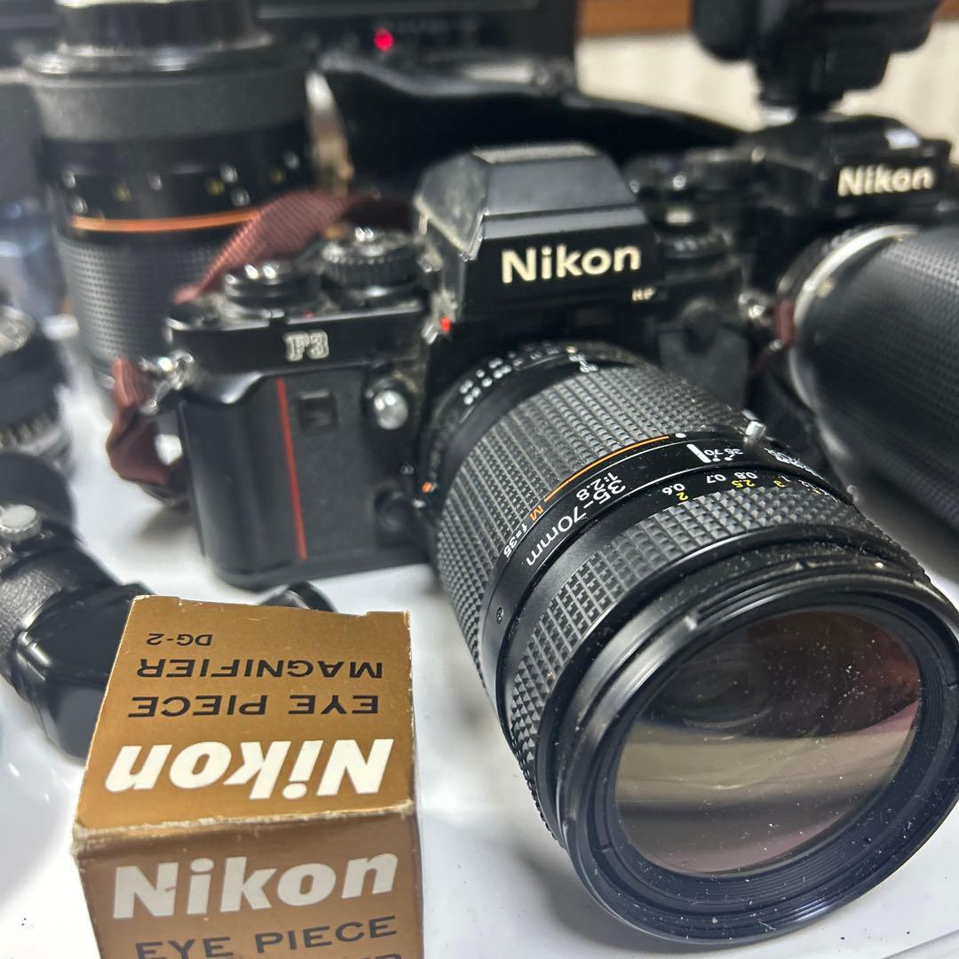 NikonF3.FA2台とその他レンズ他部品おまとめ中古品