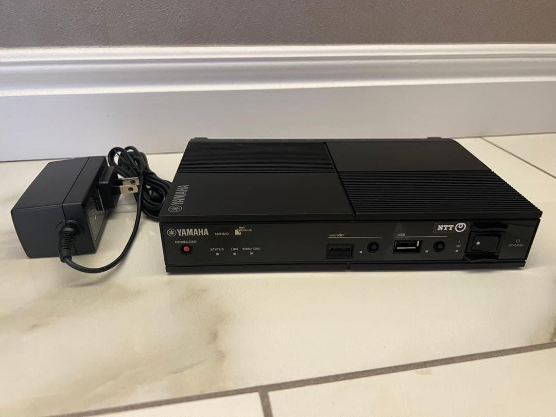 台付 ヤマハ ギガアクセスVoIPルーター NVR510