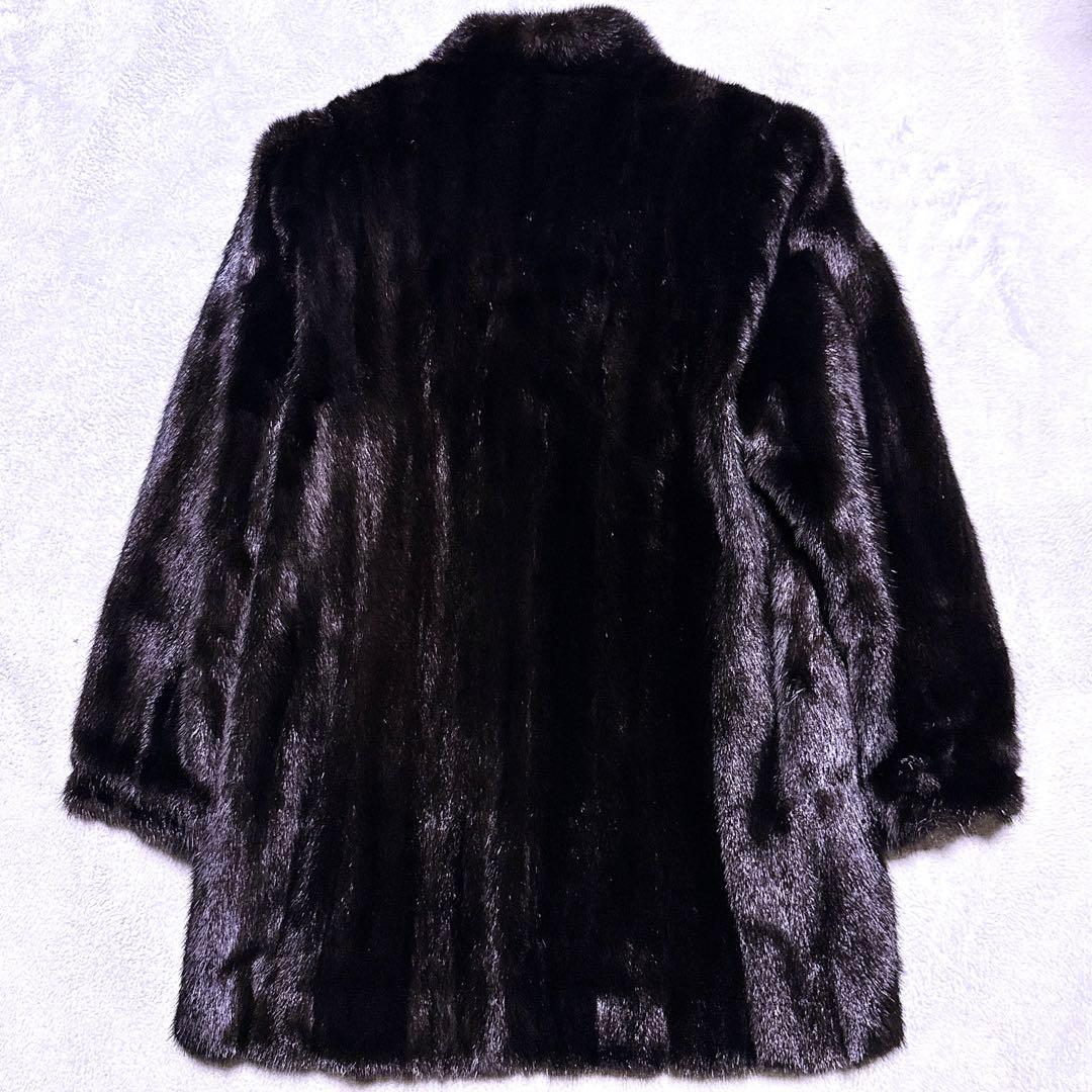 【未使用】サガミンク GUARANTEE コート ブラック レディース