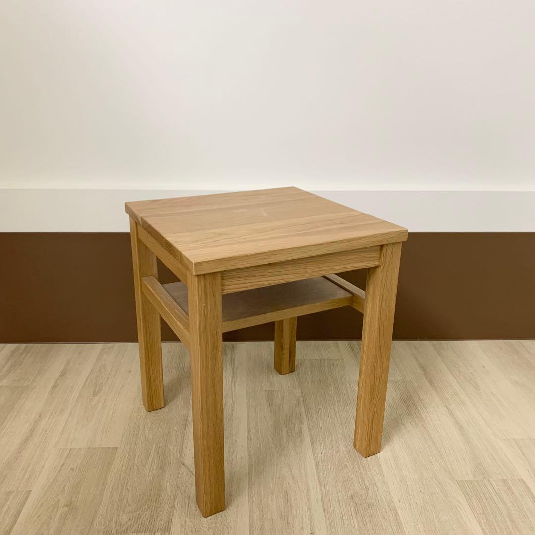 MUJI 無印良品 サイドテーブルベンチ 無垢材