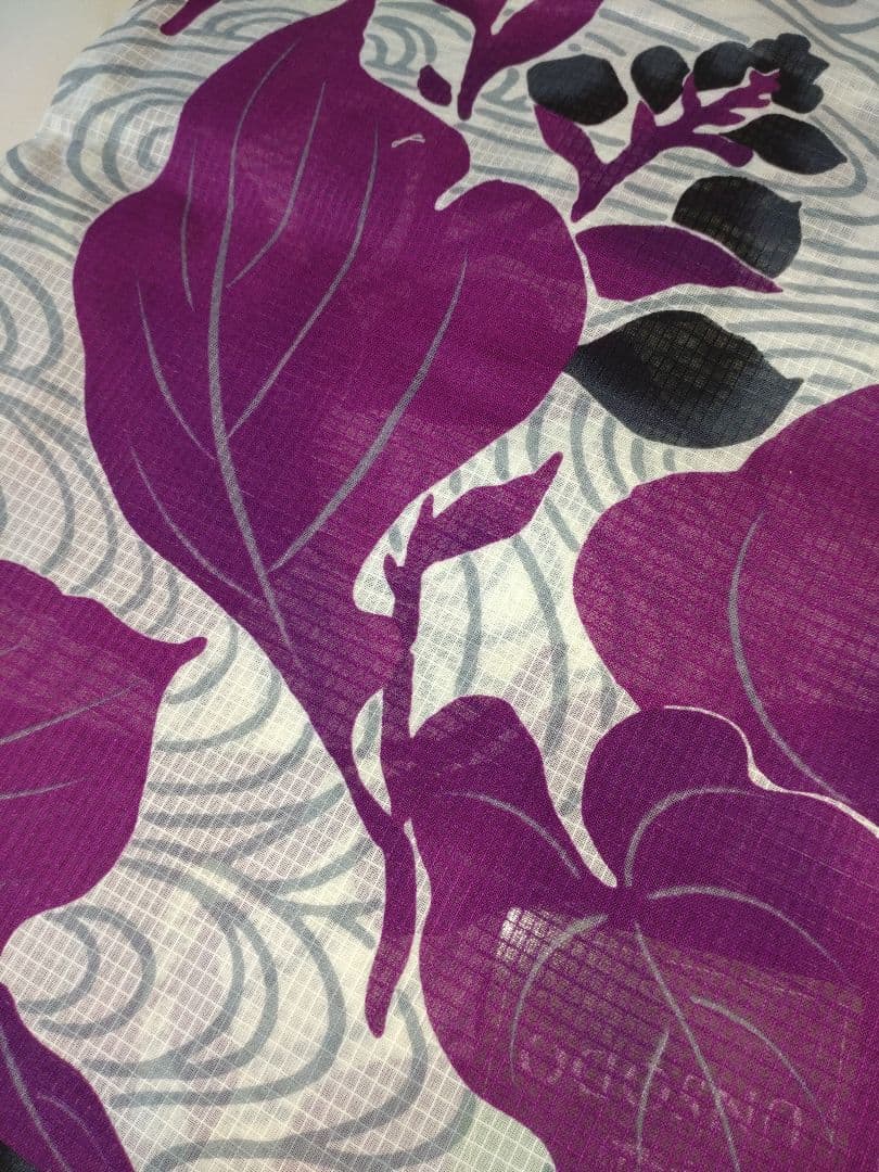 新品未使用　芸艸堂　浴衣　夏着物　高級浴衣　パープル　42,400円