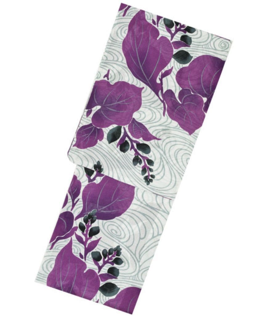 新品未使用　芸艸堂　浴衣　夏着物　高級浴衣　パープル　42,400円