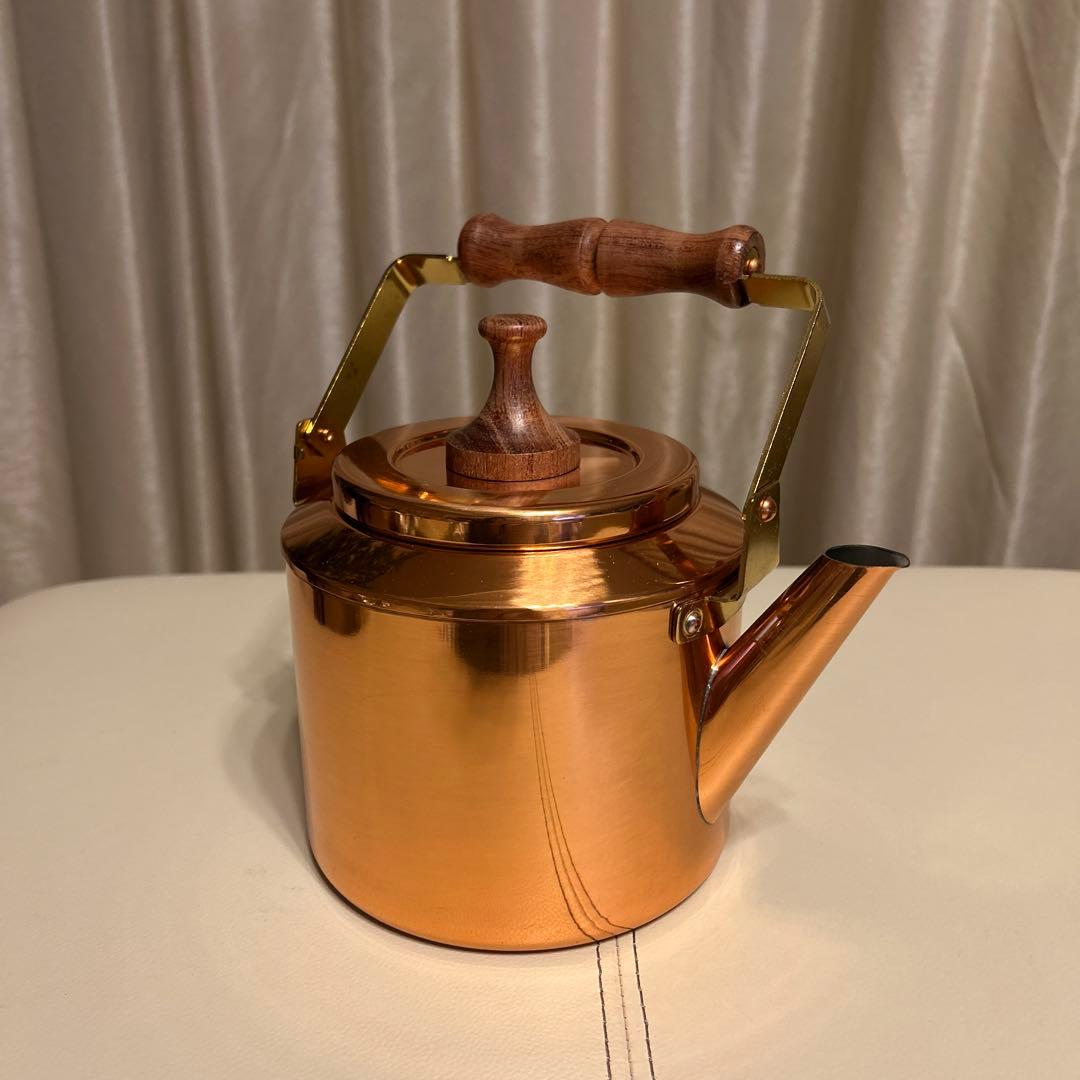 MORICO カナディアンケトル 銅製やかん 木製ハンドル 森井金属 新品未使用