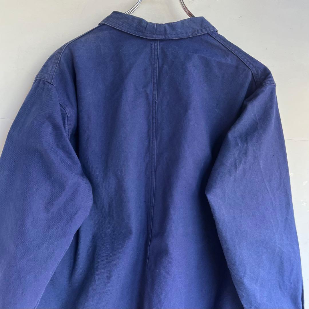 60s フレンチ カバーオール ワークジャケット ユーロ ヴィンテージ 古着