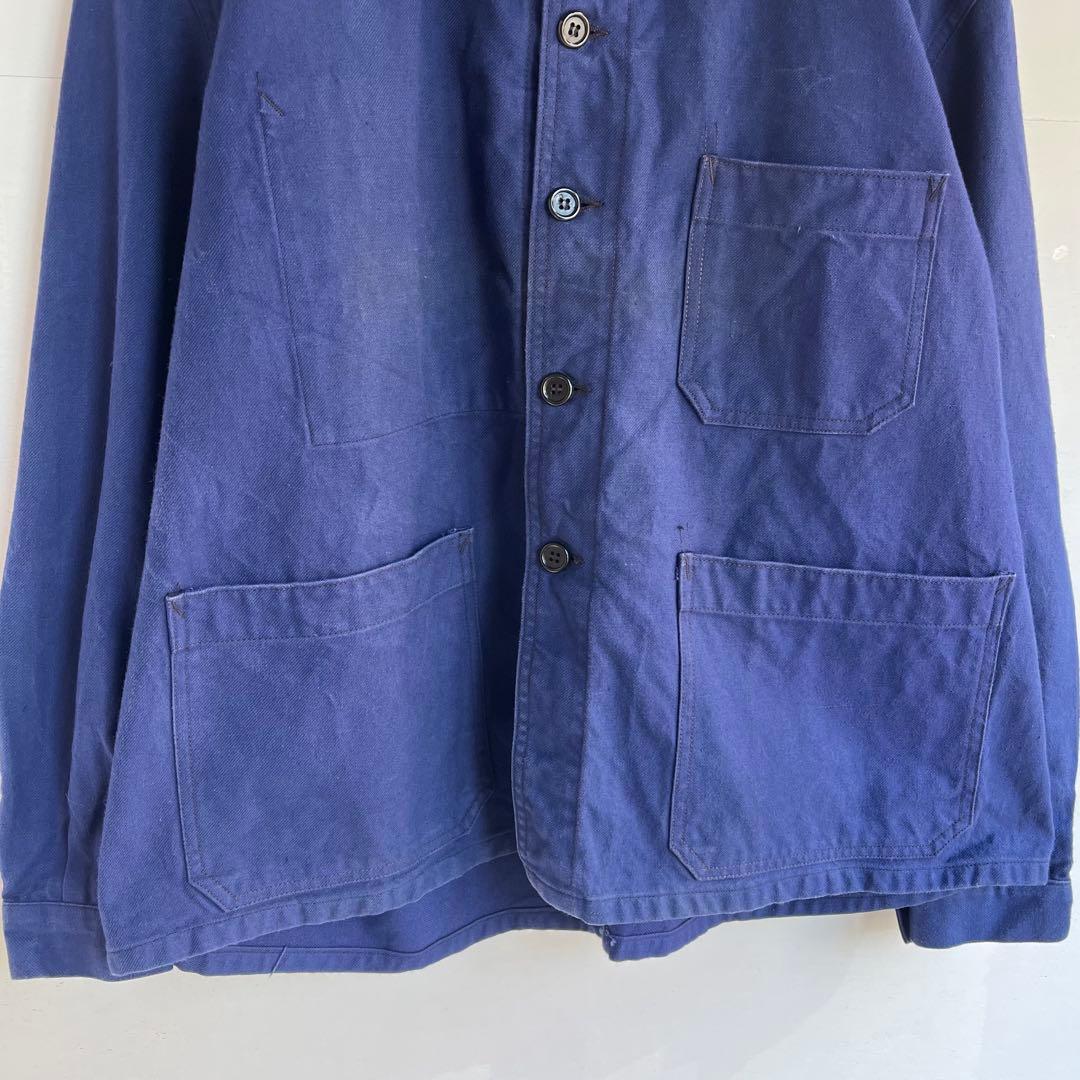 60s フレンチ カバーオール ワークジャケット ユーロ ヴィンテージ 古着