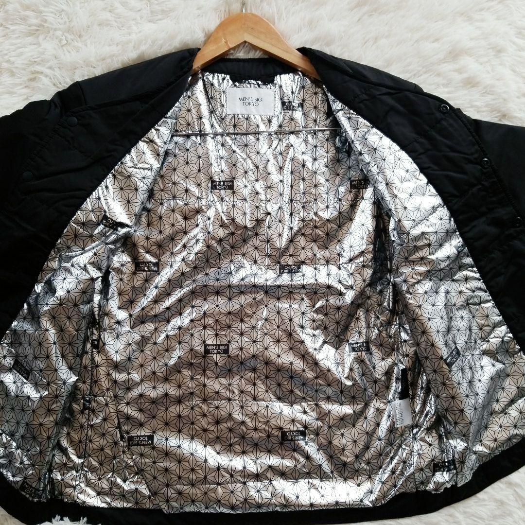 完売品　新品　MEN'S BIGI TOKYO　軽量ノーカラーブルゾン　ブラック