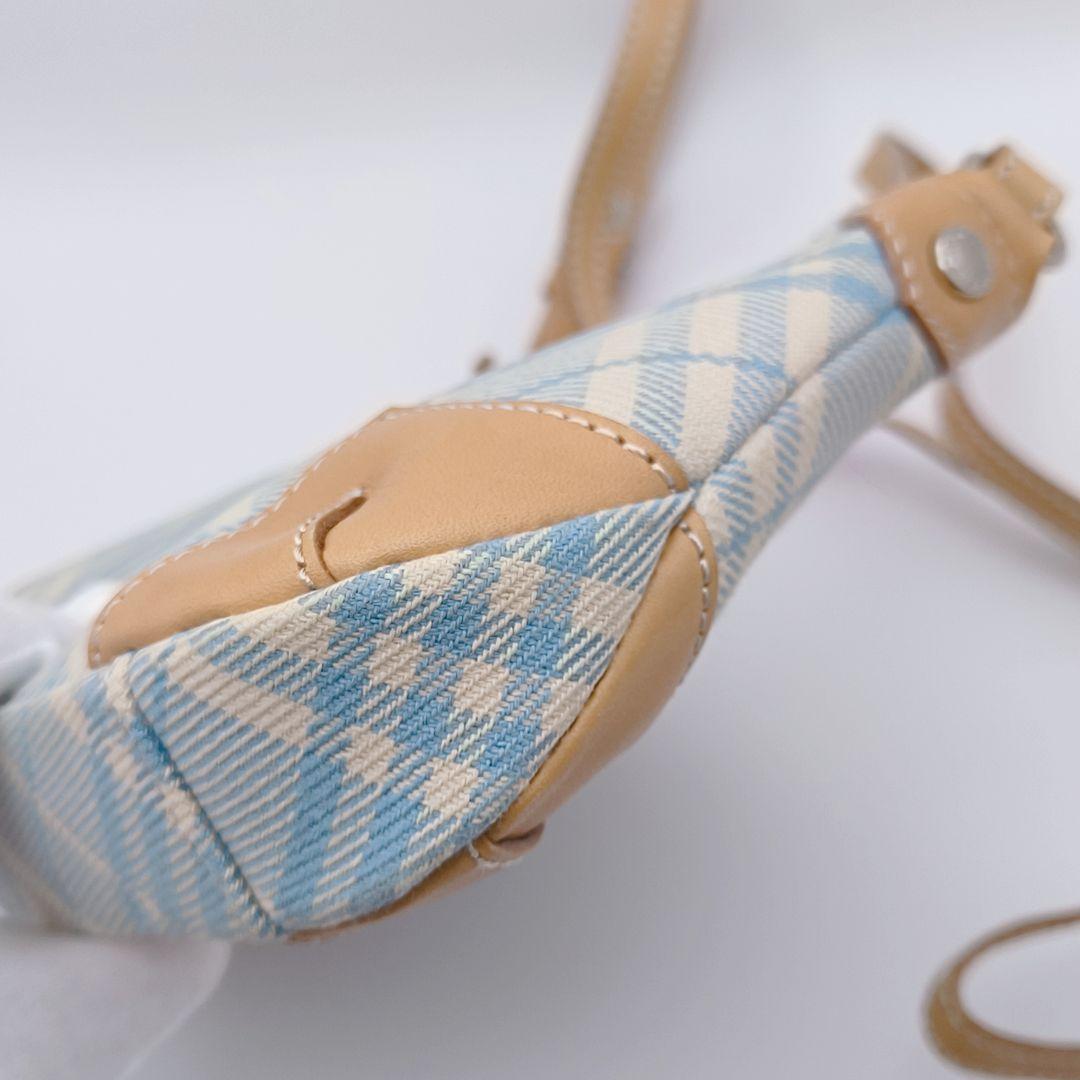 【美品】バーバリーブルーレーベル ワンショルダーバッグ ポーチ 斜め掛け 肩掛け