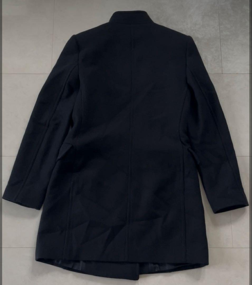 ZARA サイズM ナポレオンコート ダークネイビー ダブルブレスト