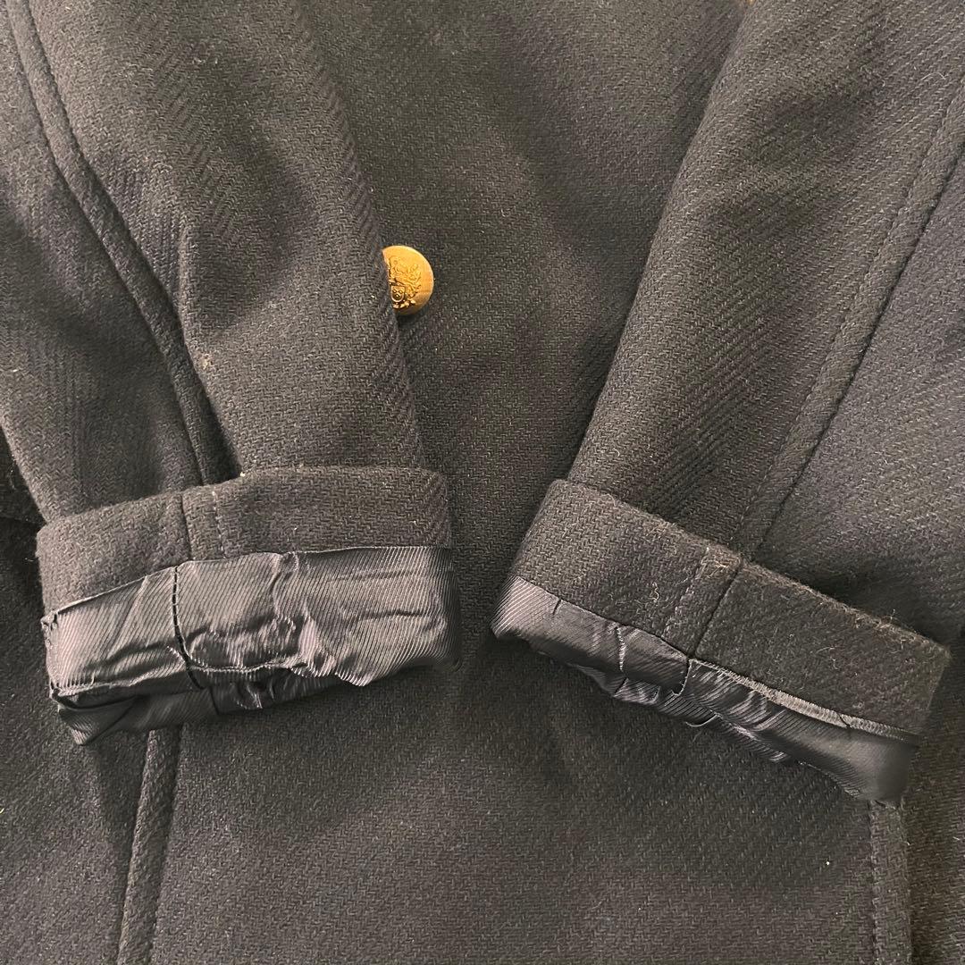 ZARA サイズM ナポレオンコート ダークネイビー ダブルブレスト