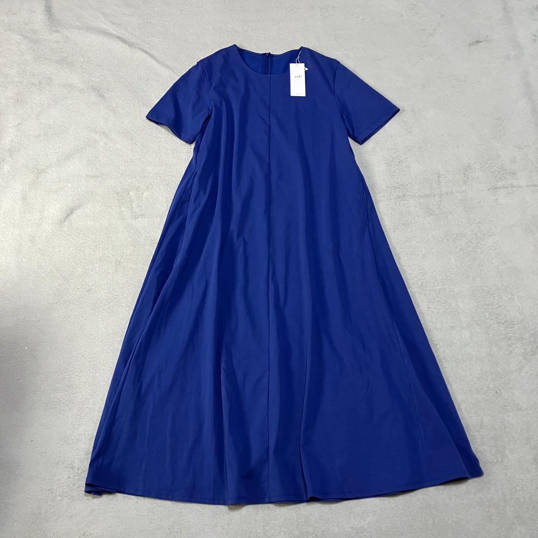新品タグ付 23区 IT TEE フレア ワンピース ブルー 38サイズ