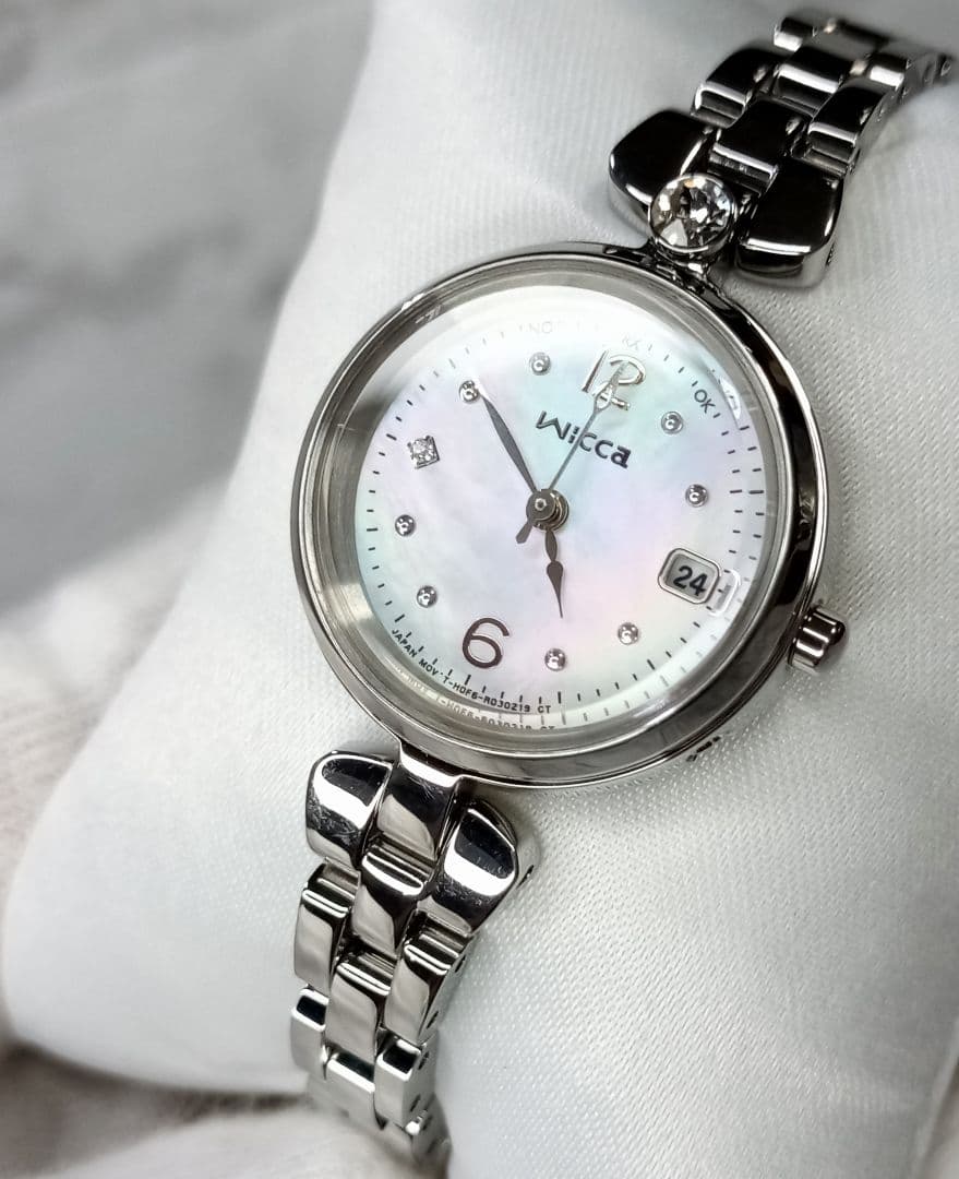 【CITIZEN】wicca/ウィッカ/電波時計/ソーラテック電波/レディース